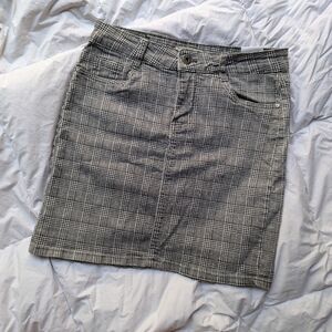 Plaid mini skirt